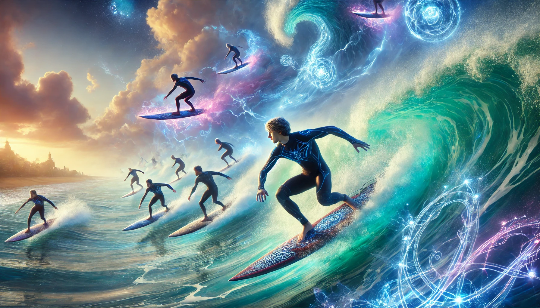 Compete with your friends in fantasy surfing